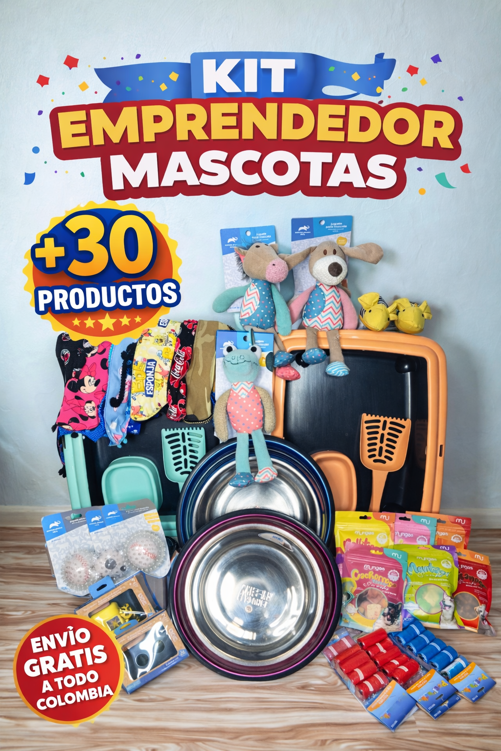 KIT EMPRENDEDOR PREMIUM MASCOTAS PRO🐶🐱 +30 Productos Listos para Vender + Envío Gratis - SAN GERONIMO PETS